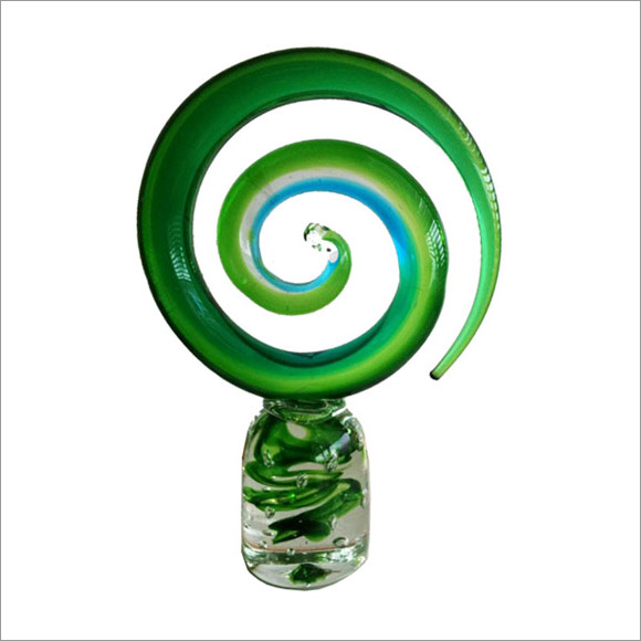 Hand blown glass koru Iconic NZ Design; Art & Objects; Lighting