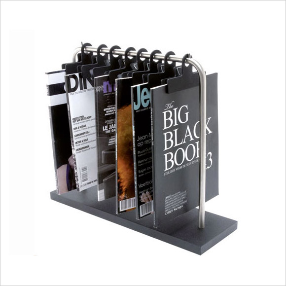 Black Metal Magazine Rack Iconic NZ Design; Art & Objects; Lighting